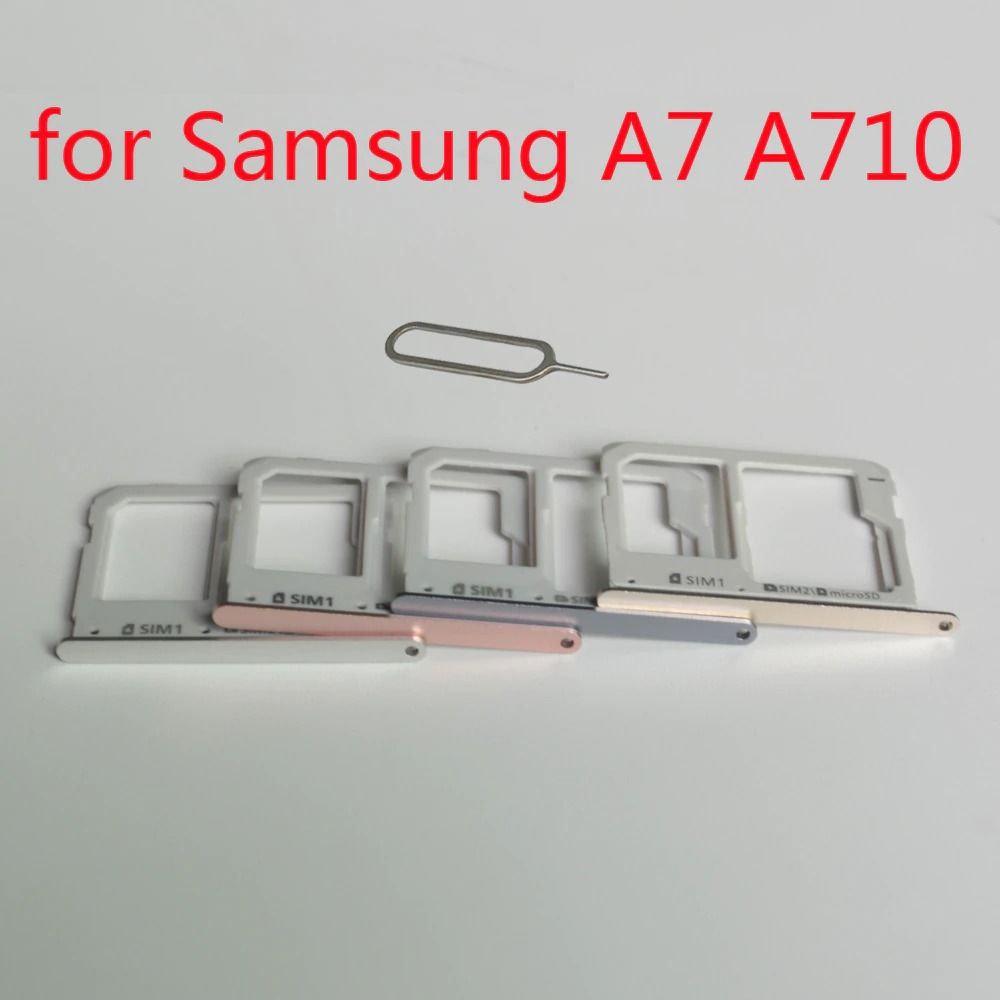 Dual Sim Slot SD Card Tray Holder for Samsung Galaxy A7 (2016)
