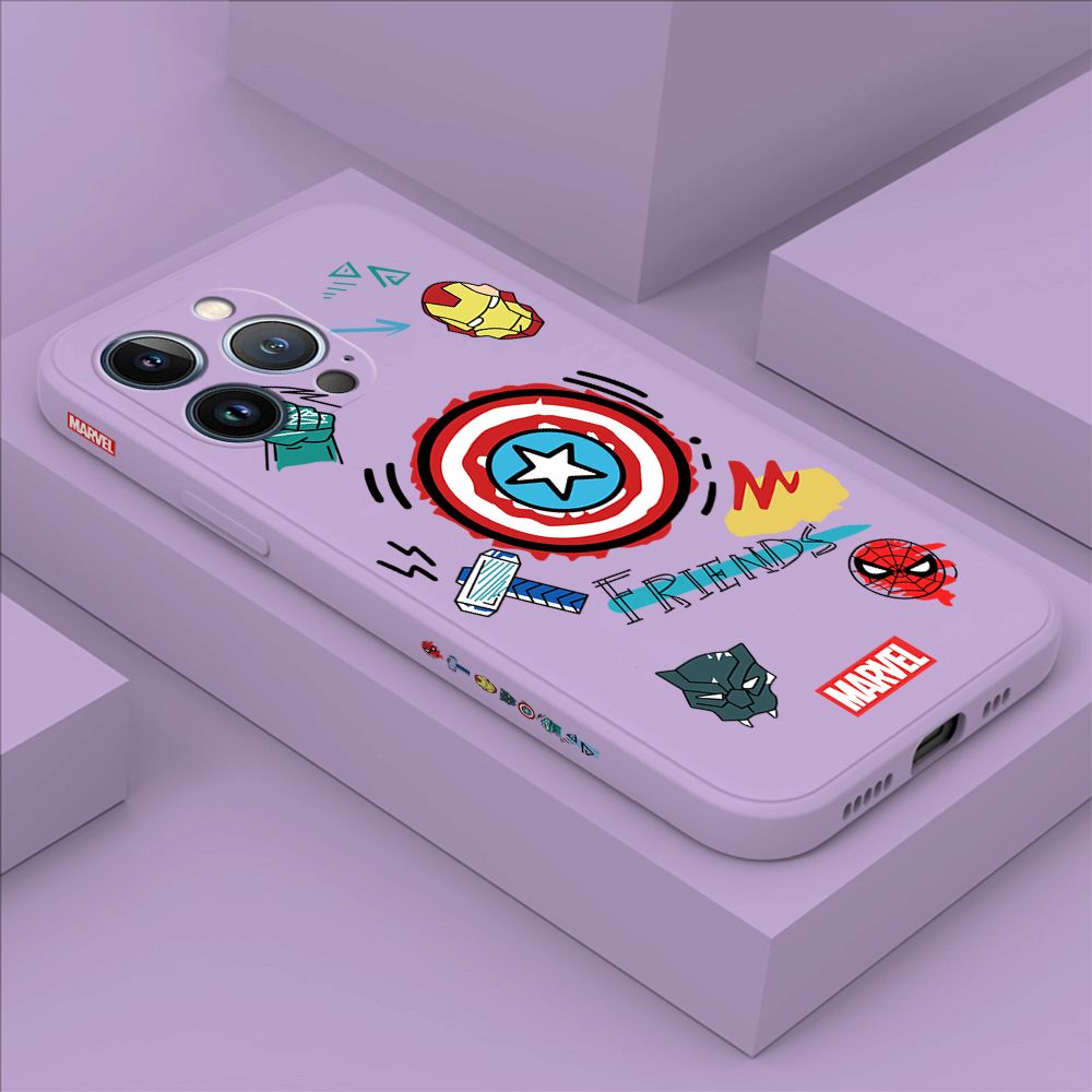 ZeroQiQi for iPhone 13 Pro Case Cartoon Anime Icon Phone Cover Soft Full Lens Protection Casing Ultra Thin Soft Liquid Silicone Phone Cases