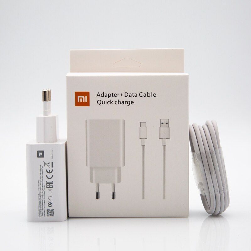 Fast Mobile Charger QC4.0 EU Travel Wall Charging Adapter Usb C For Mi8 9 A2 A3 Mix 3 7 8 9 Pro