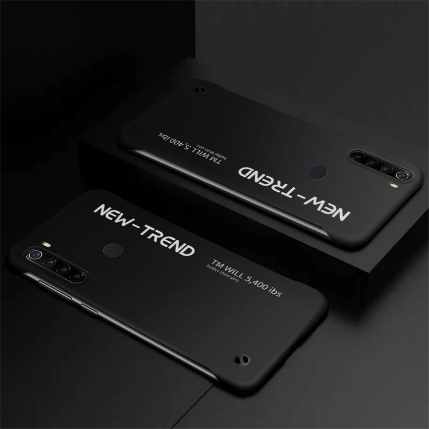 lthmy for Xiaomi Redmi Note 8 Ultra Thin Frameless Matte Hard Plastic Phone case Shock Absorption TPU Bumper Casing Back Cover