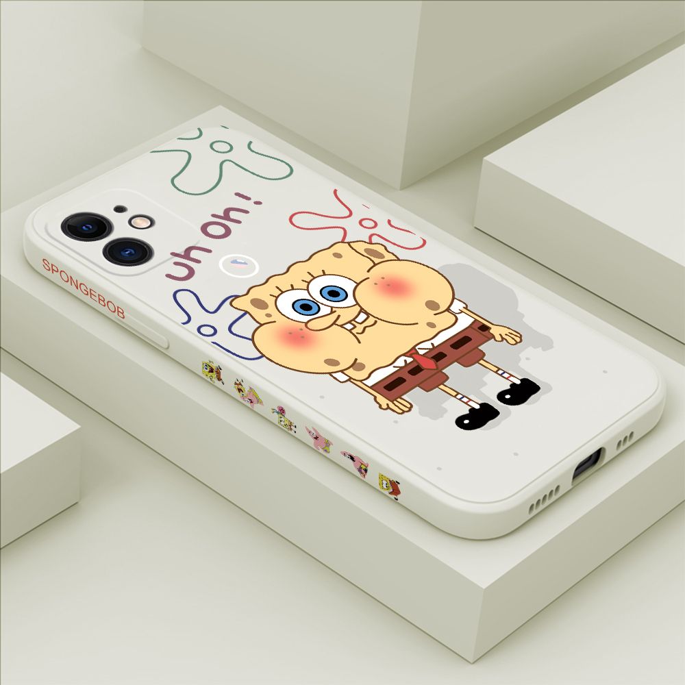 ZeroQiQi for iPhone 12 Mini Case Cartoon Anime Side Printing Cases Soft Liquid Silicone Phone Cover