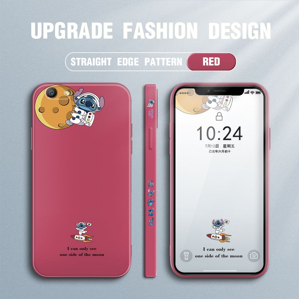 Jizetin for OPPO F1S Case Side Design Phone Cover  Astronaut Stitch Cover Square Edge Pattern Liquid Silicone Trend Case