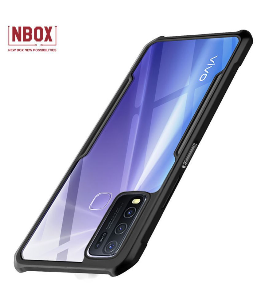 For Vivo Y30 / Vivo Y50 Edge-Reinforced Shockproof Cushion Back Clear Hybrid Transparent Hard Cover Casing - Back Cover