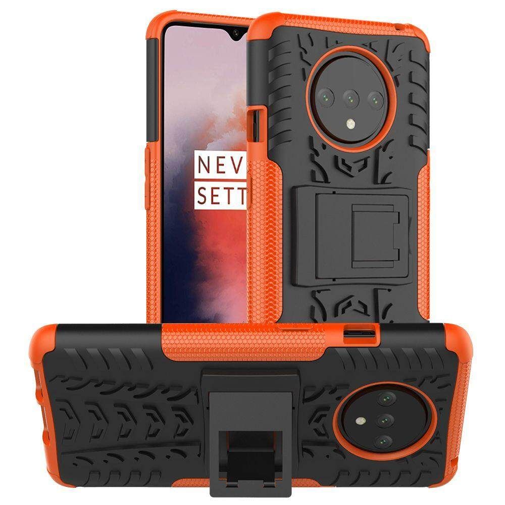 For OnePlus 7T Dual Layer Heavy Duty Armor Tough Hybrid Shockproof Stand Protective Case Cover