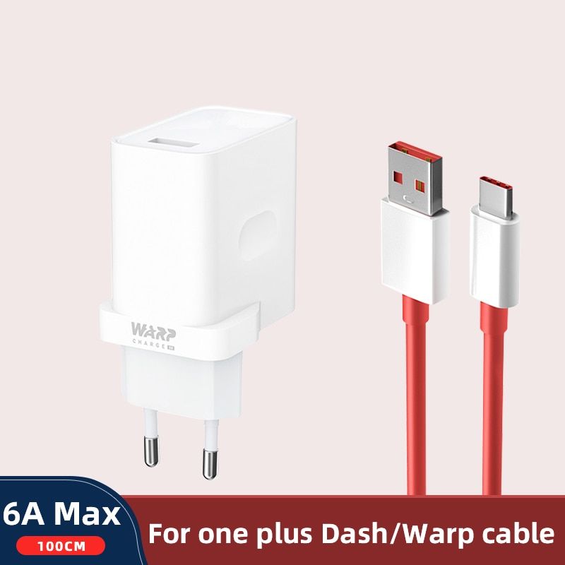 For Oneplus 30W Warp Dash Charge Fast Adapter EU US UK Plug Travel Wall Phone Charger for Oneplus 8 Pro N10 7 7t 6