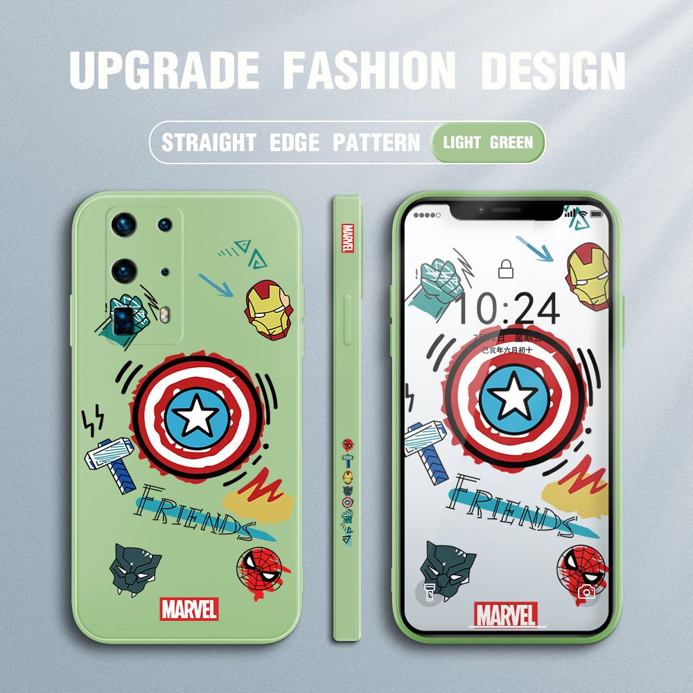 UCUC for Huawei P40 Pro Plus Back Cover Creative Shield Ultra Thin Soft Luxury Square Multicolor Liquid Silicone Phone Case