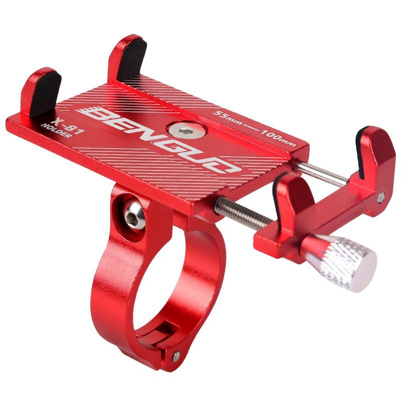 360 Rotation Aluminum Alloy Bike Bicycle Phone Holder Motorcycle Handlebar Mount Universal Non-slip Adjustable Cell Phone Stand