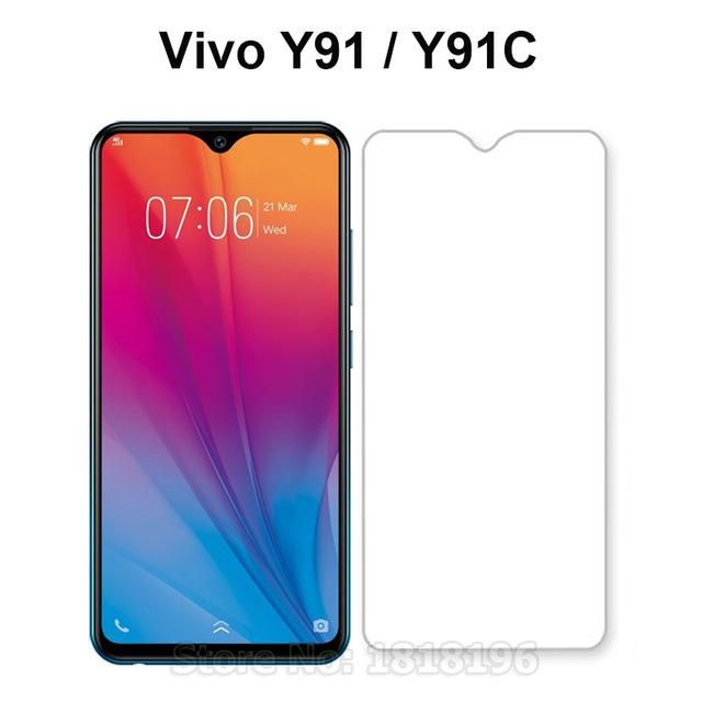 3pcs Glass for Vivo Y91C Protector 9H Tempered Glass Screen Protector