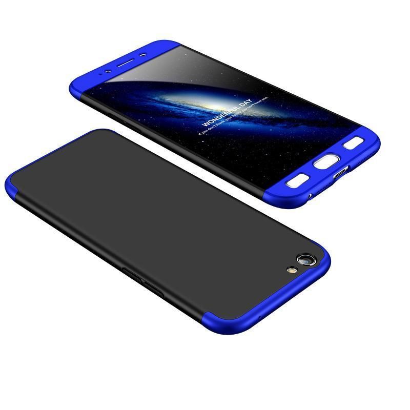 Oppo A59 / F1s 360 Degree GKK Phone Back Cover - Black & Blue