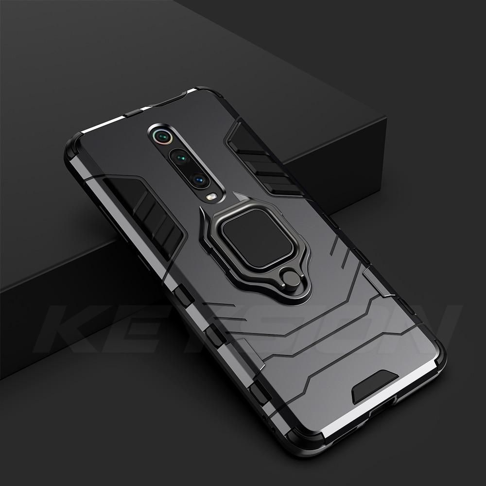 【 BestGO 】 Shockproof Case For Redmi K20 K20 Pro Note 7 7a 6 8 Pro Stand Holder Car Ring Phone Cover for Xiaomi Mi 9T Pro Mi9 se CC9e Mi 8 lite A2 A3