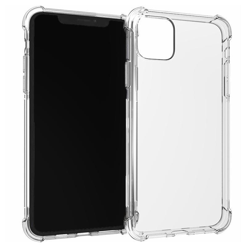 For iPhone 11 Pro max Transparent 6D Crystal silicone Bumper case antiShock corner Clear back cover