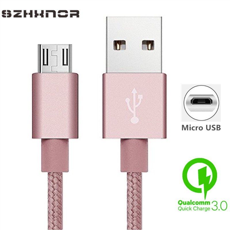 Micro USB Cable For Samsung Galaxy J3 J5 J7 A3 A5 A7 2021 S7/S6/Edge 5V2A High speed Fast Charger Cable for ZTE Axon 7 Mini Max
