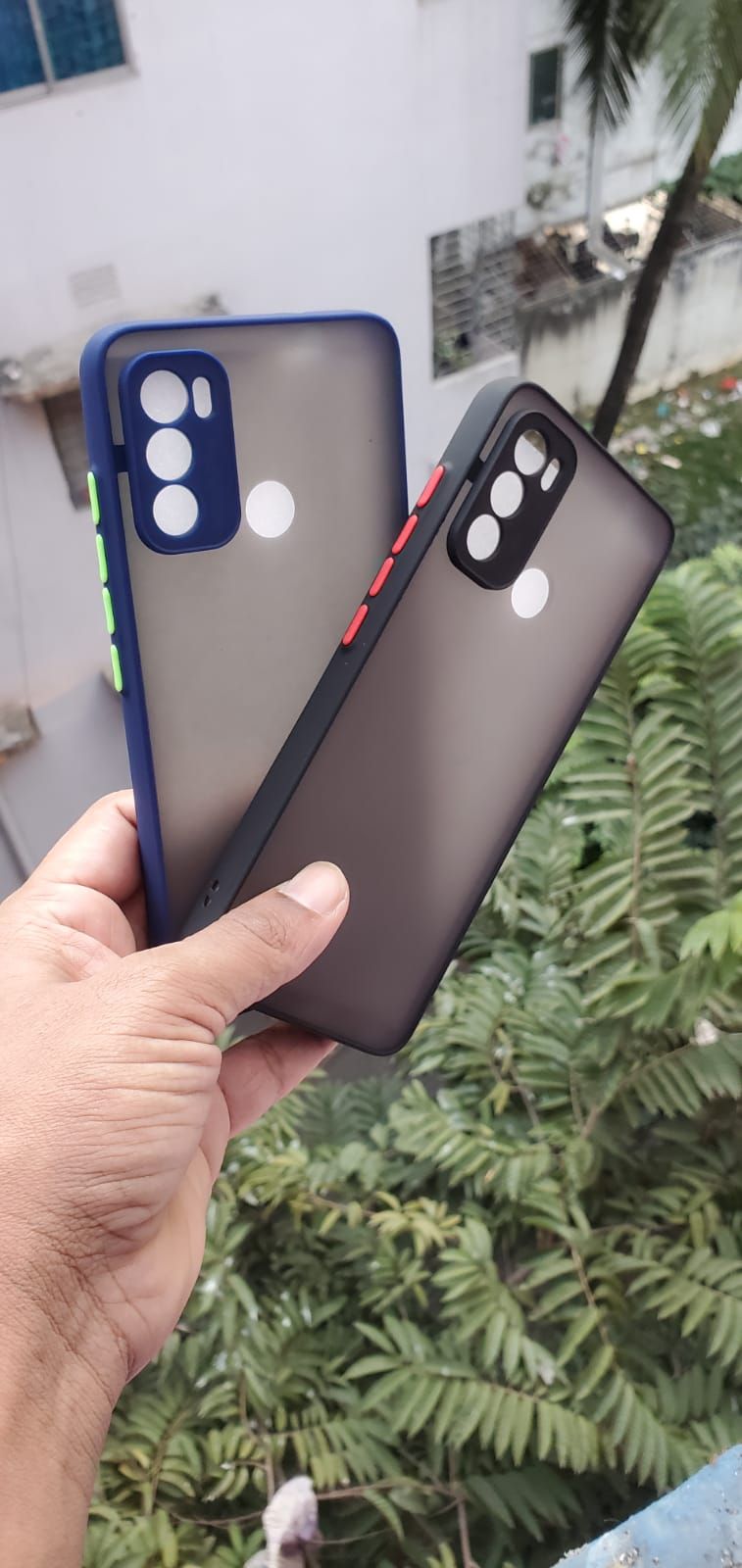 For Motorola Moto G60 - Luxury Shockproof Matte Frosted and Smoky Transparent Premium Back Cover