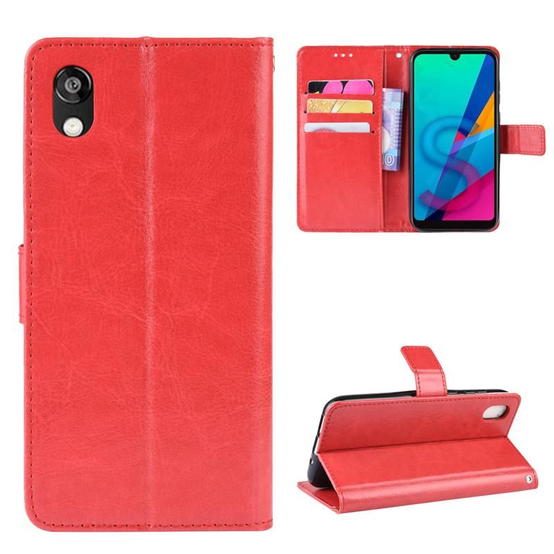 Holster Flip Stand Wallet Crazy Horse PU Leather Case For Huawei Y5 (2019) Cover