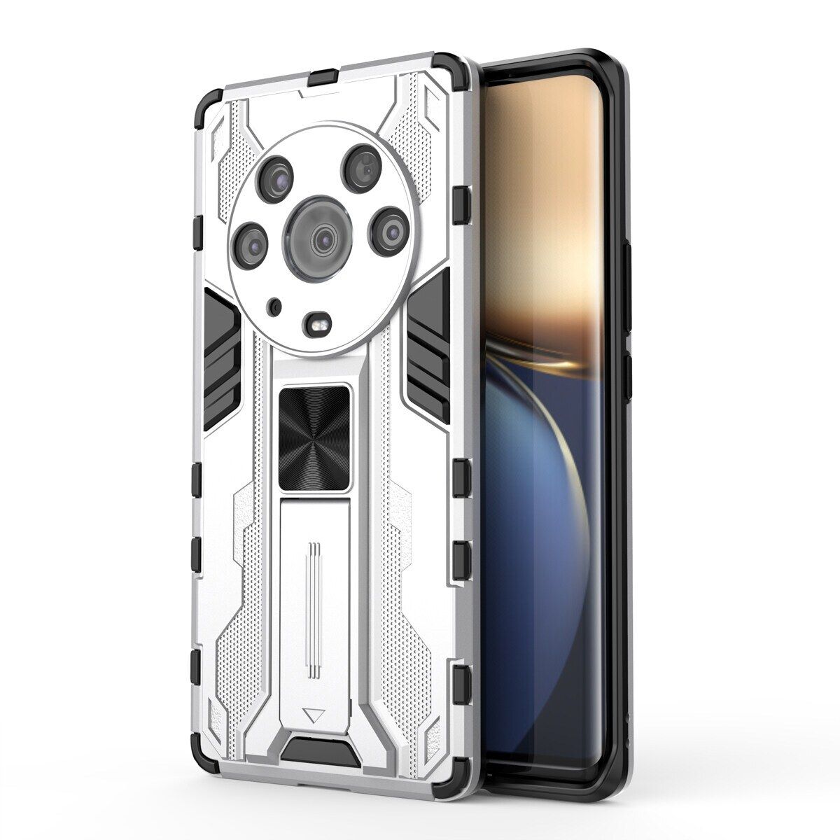 For Honor Magic3 Pro Supersonic Design Invisible Bracket [Support Magnetic Car Mount] Protective Case Cover