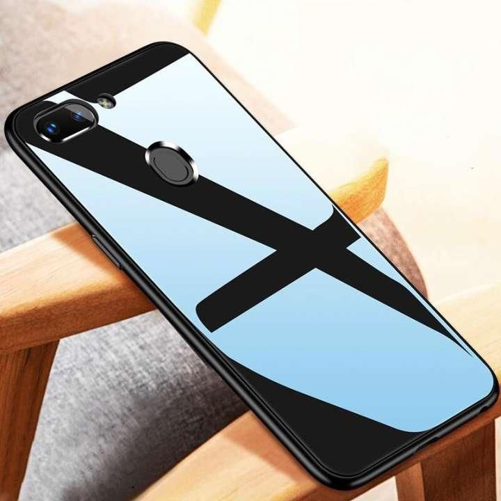 Oppo A5s /A7 / A12 / F9 / F9 PRO Back Cover Glass Case - Phone Back Cover - মোবাইল ফোন - Phone
