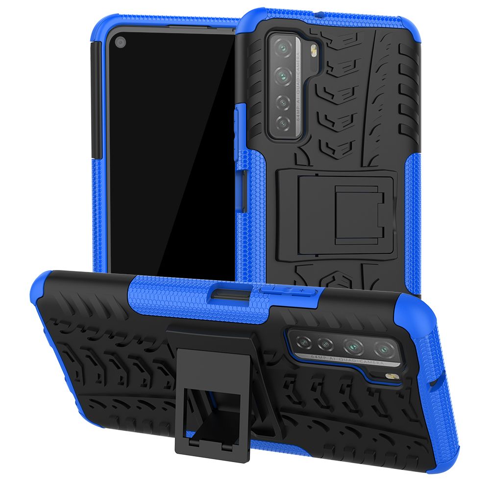 Heavy Duty Armor Tough Hybrid Shockproof Dual Layer Kickstand Protective Case Cover For Huawei P40 Lite 5G 6.5 Inch