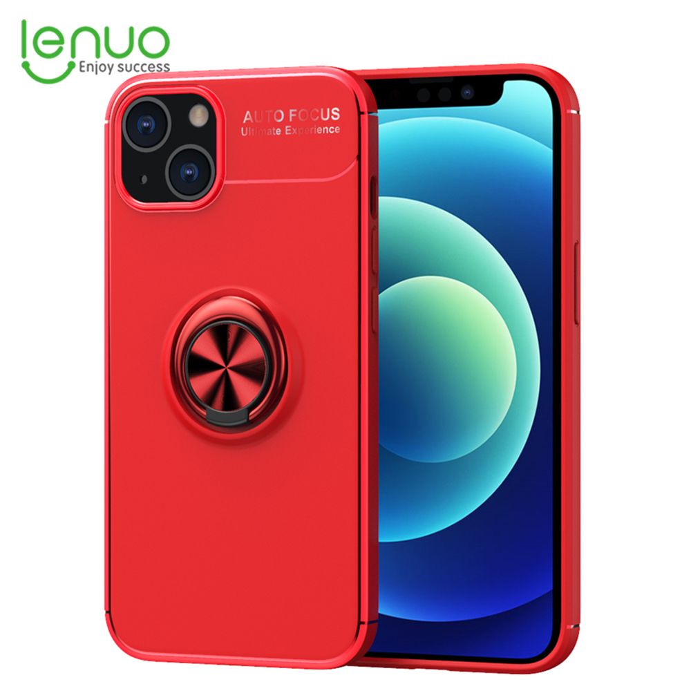 Lenuo for Apple iPhone 13 Ring Stand TPU Soft Case