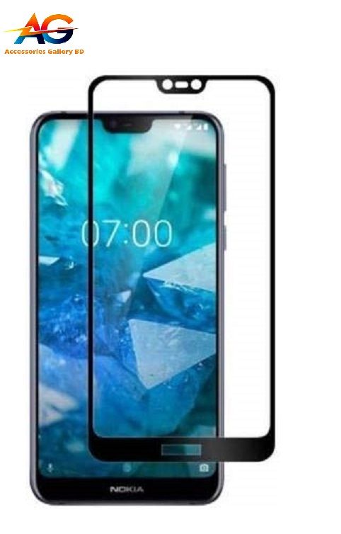 For Nokia 7.1 Tempered Glass Screen Protector 6D/9D/11D - Black