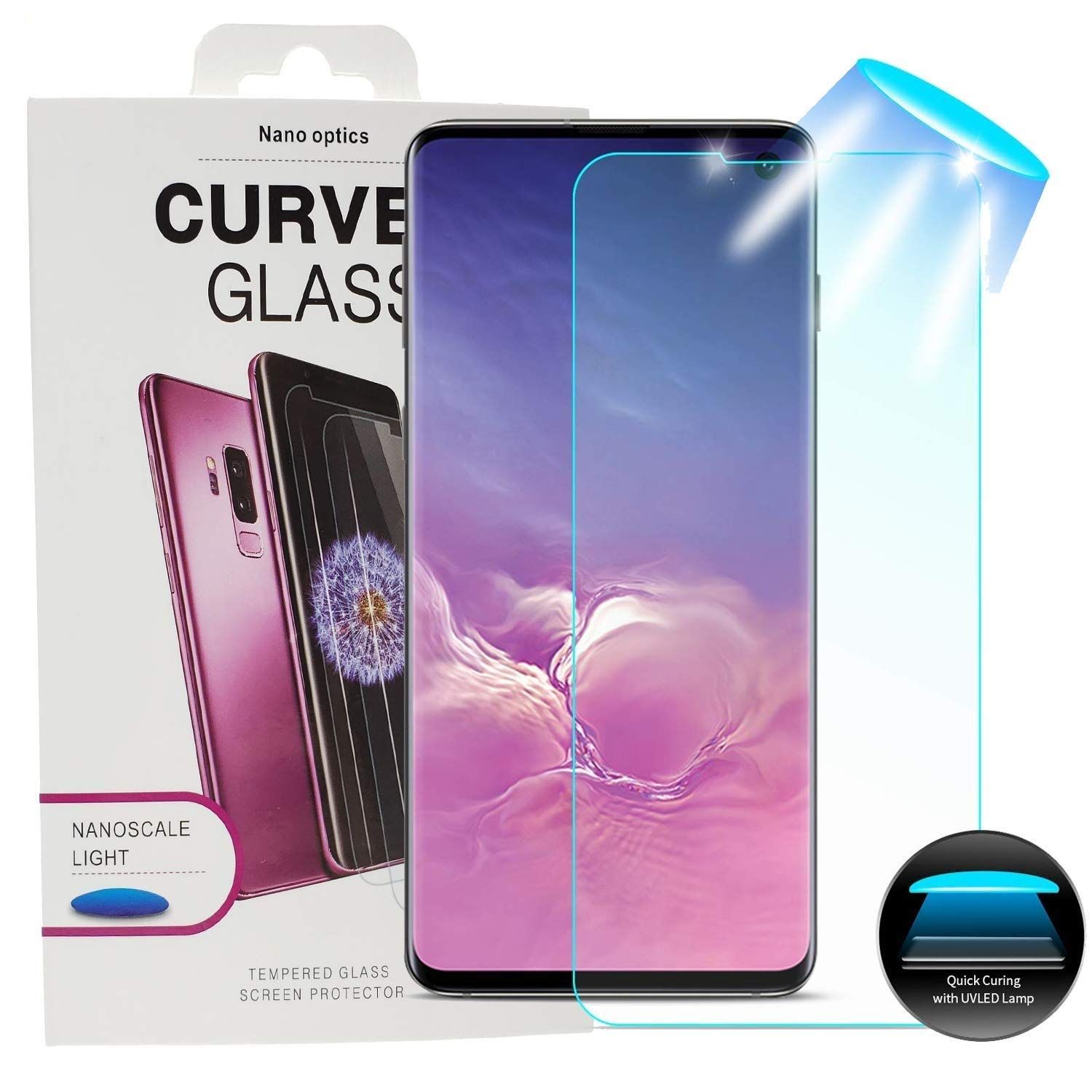 For Xiaomi Note 10 Pro UV Light Adhesive Tempered Glass Screen Protector