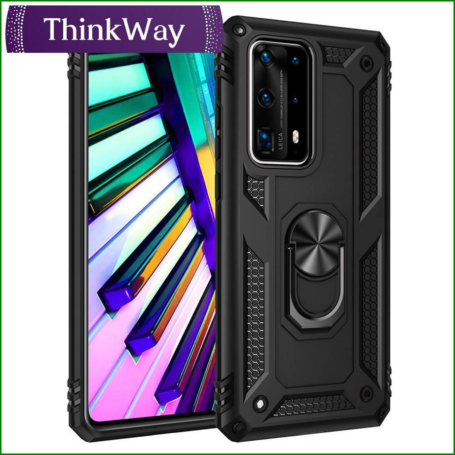 Ring Kickstand Armor Case PC TPU Combo Mobile Phone Accessories Bumper Case Cove For Huawei Y5P/Honor 9S & Huawei Y6P/Honor 9A