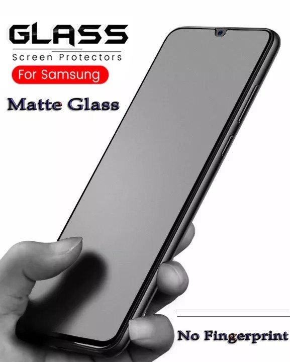 Samsung Galaxy A12 / A32 / A52 / A72 / M12 / A02 / M02 / F62 / A42 Premium Anti Fingerprint Gaming Matte Screen Protector Tempered Glass