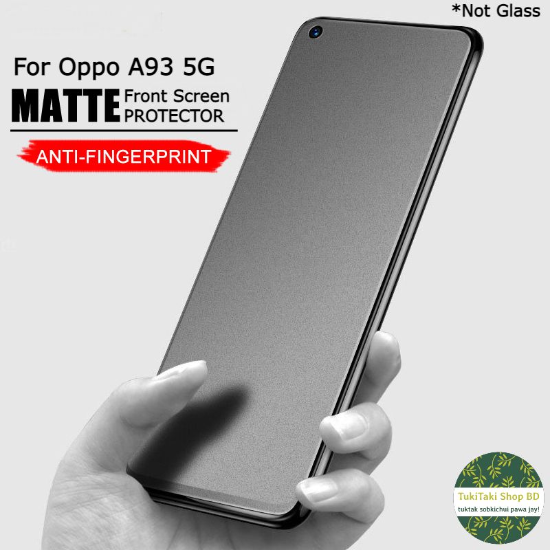 For Oppo A93 5G Front Screen Protector Anti-fingerprint Anti-scratch Smooth Gaming Matte Full Screen Protector - 2pcs (Not Glass)