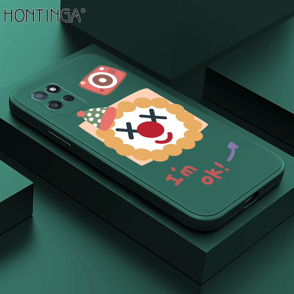Hontinga for Realme V11 5G Case New Cartoon Joker Phone Case Phone Case Soft Square Edge Silicone Cases Full Lens Cover Shockproof Protection Cover