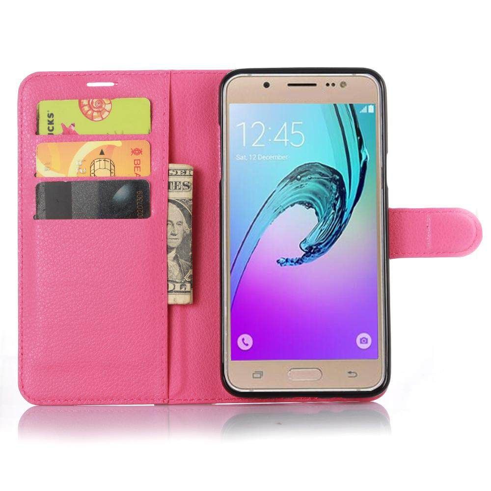PU Leather Cover For Samsung Galaxy J7 2016 J710 J710F Case Flip Magnetic Closure Stand Wallet Phone Casing