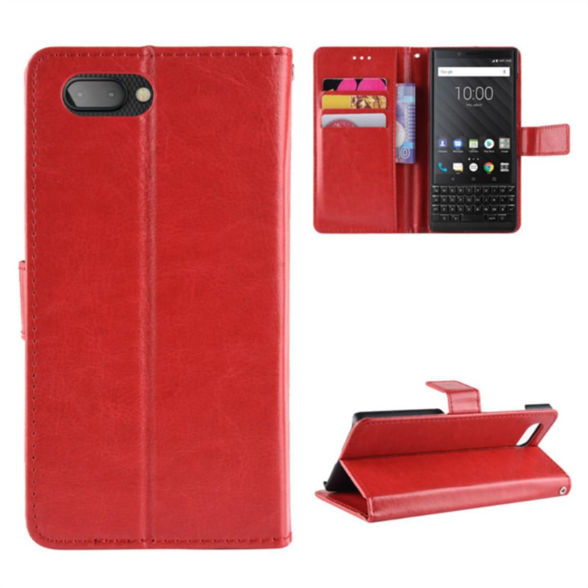 Case For BlackBerry Mercury Casing Flip Leather Card Case + Tpu Silicone Back Cover Soft Phone Case