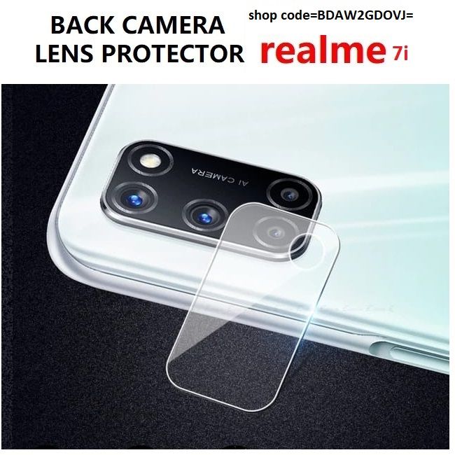 Realme c17/realme 7i ক্যামেরা লেন্স গ্লাস প্রোটেক্টর-স্বচ্ছ