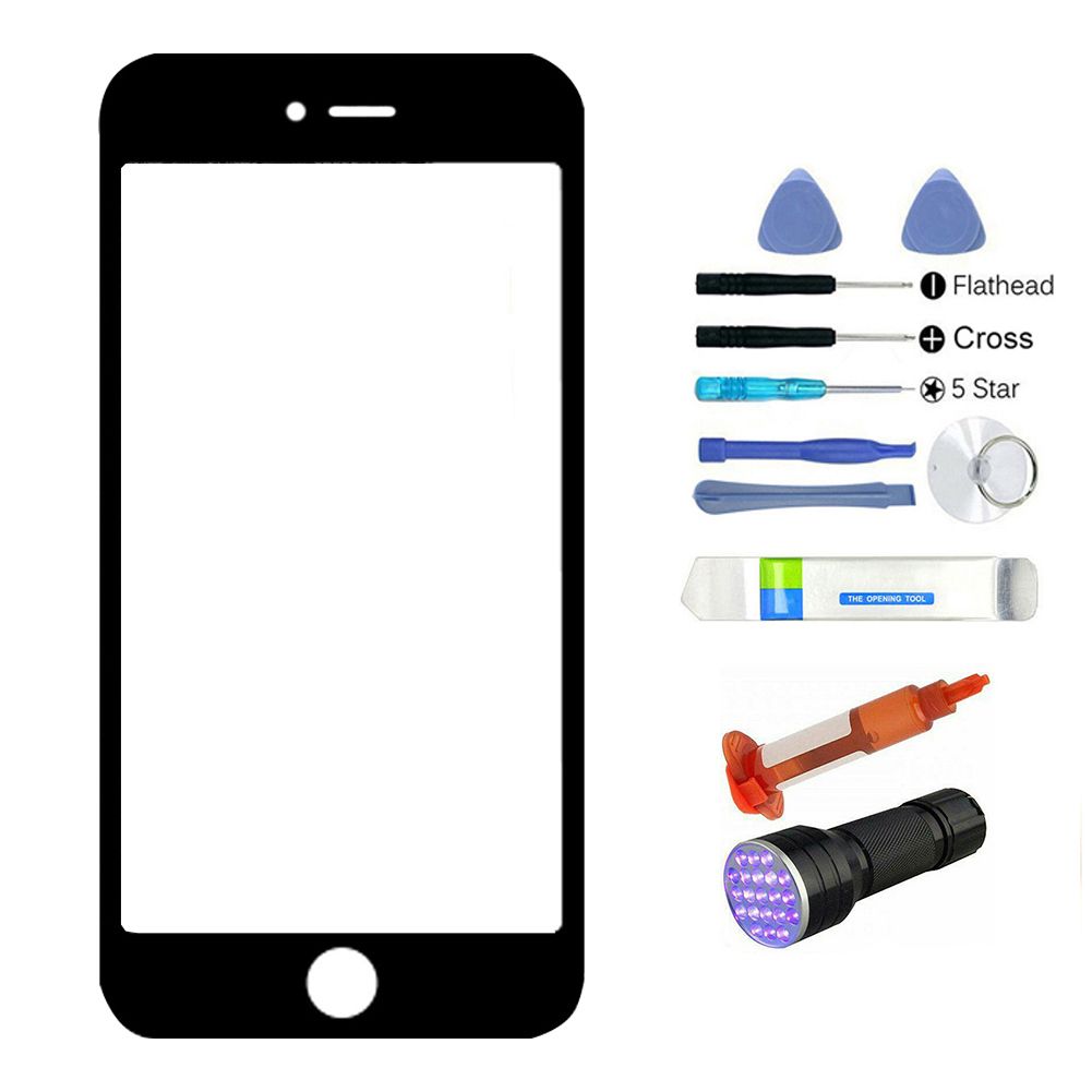 Outer Front Glass Lens Screen Replacement Kit for iPhone 6/6S/6P/6SP/7/7P/8/8P