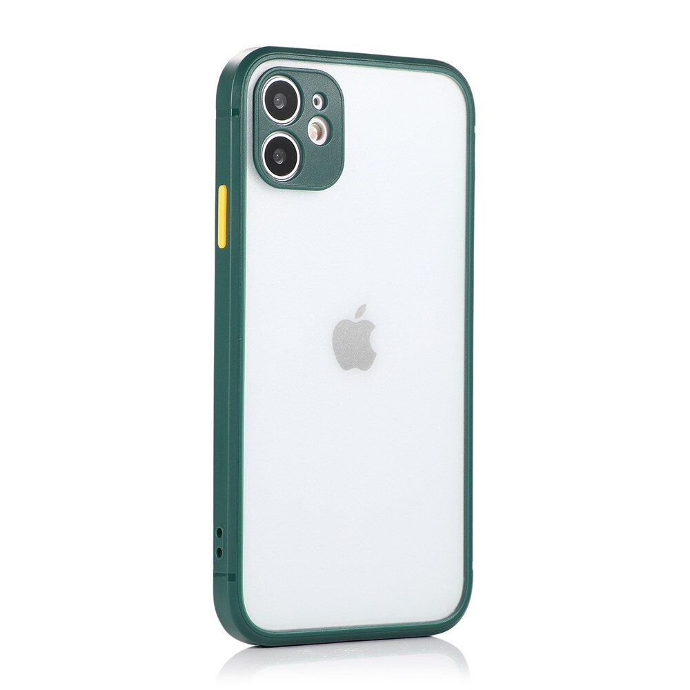 New Square Matte Clear Bumper Phone Case For iPhone 11 Pro Xs MAX XR X 7 8 Plus SE 2020 Color Shockproof Camera Protection Cover