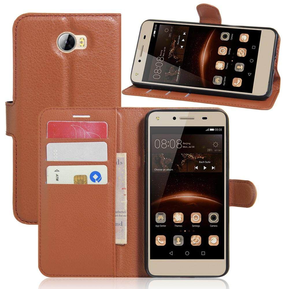 PU Leather Cover For Huawei Y5ii Y5 II & Y5 2 Case Flip Magnetic Closure Stand Wallet Phone Casing