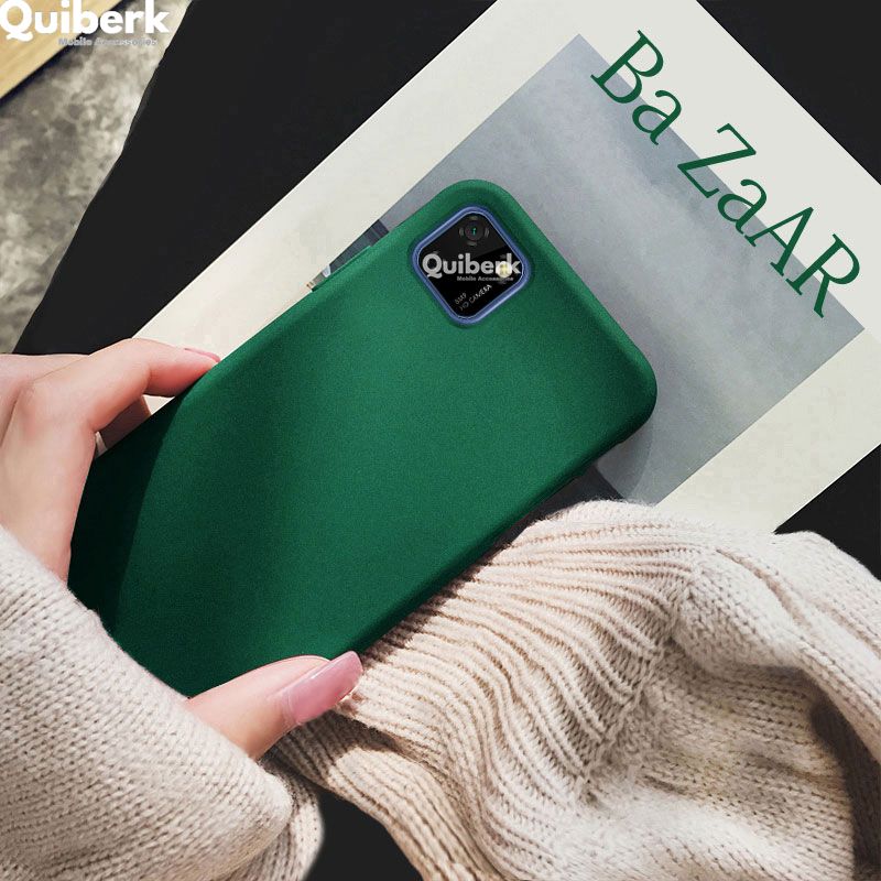 Quiberk for Huawei Y5P Shockproof Anti-Slip Soft TPU Sandstone Matte Back Case Cover