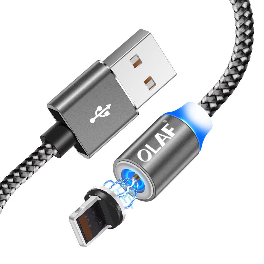 1M 2M Magnetic Cable USB Type C For Huawei P30 Samsung Micro USB Cable Fast Charging USB Cord For iphone 11 Magnet Charger Cabo