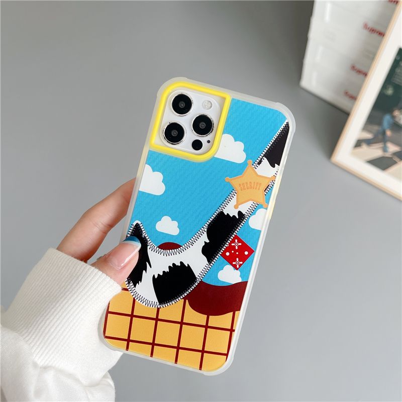 New OFF For iPhone 11 Pro Max 11Promax INS Cartoon Decompression High Quality Silicone Phone Case Soft Edge Full Cover Lens Protective Shockproof Cover