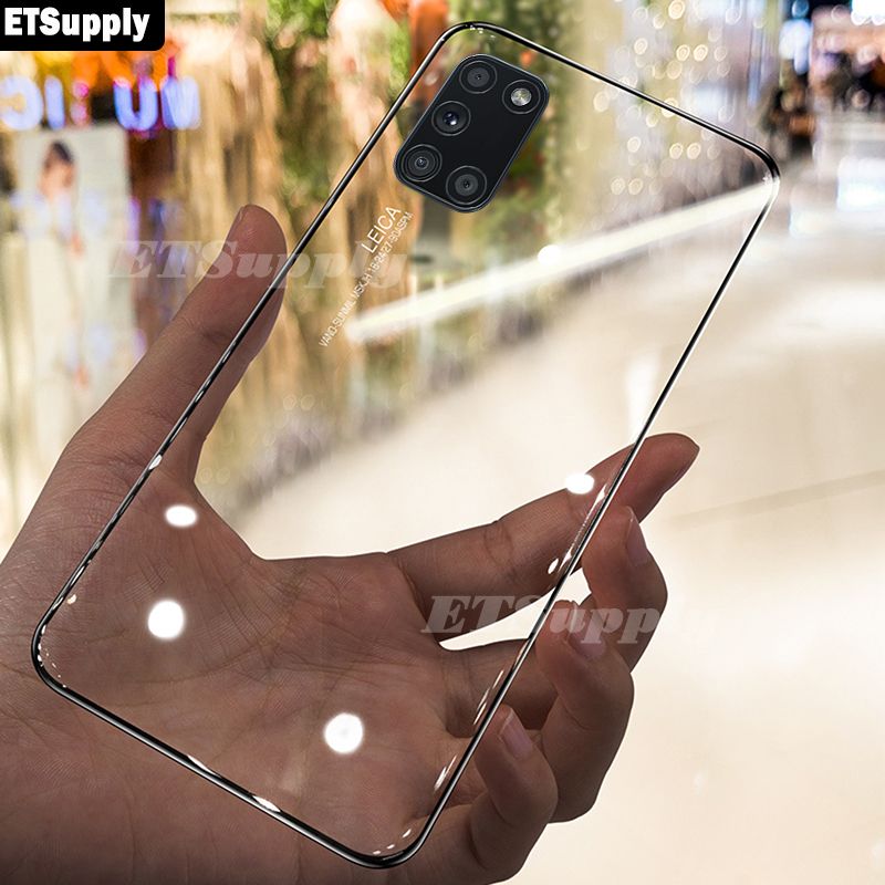 （2pieces）Galaxy A31 Transparent Case Transparent Clear Anti-oxidation Clear Phone Cases for Samsung A31 Silicone TPU Back Cover