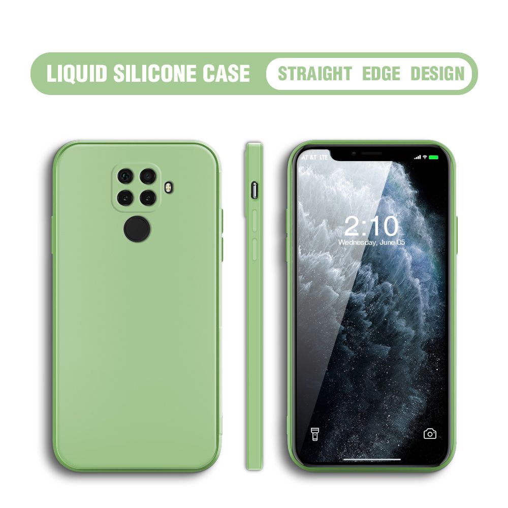 Jizetin for Huawei Nova 5i Pro Case Thin Soft Luxury Square Liquid Silicone Phone Case Candy Cover