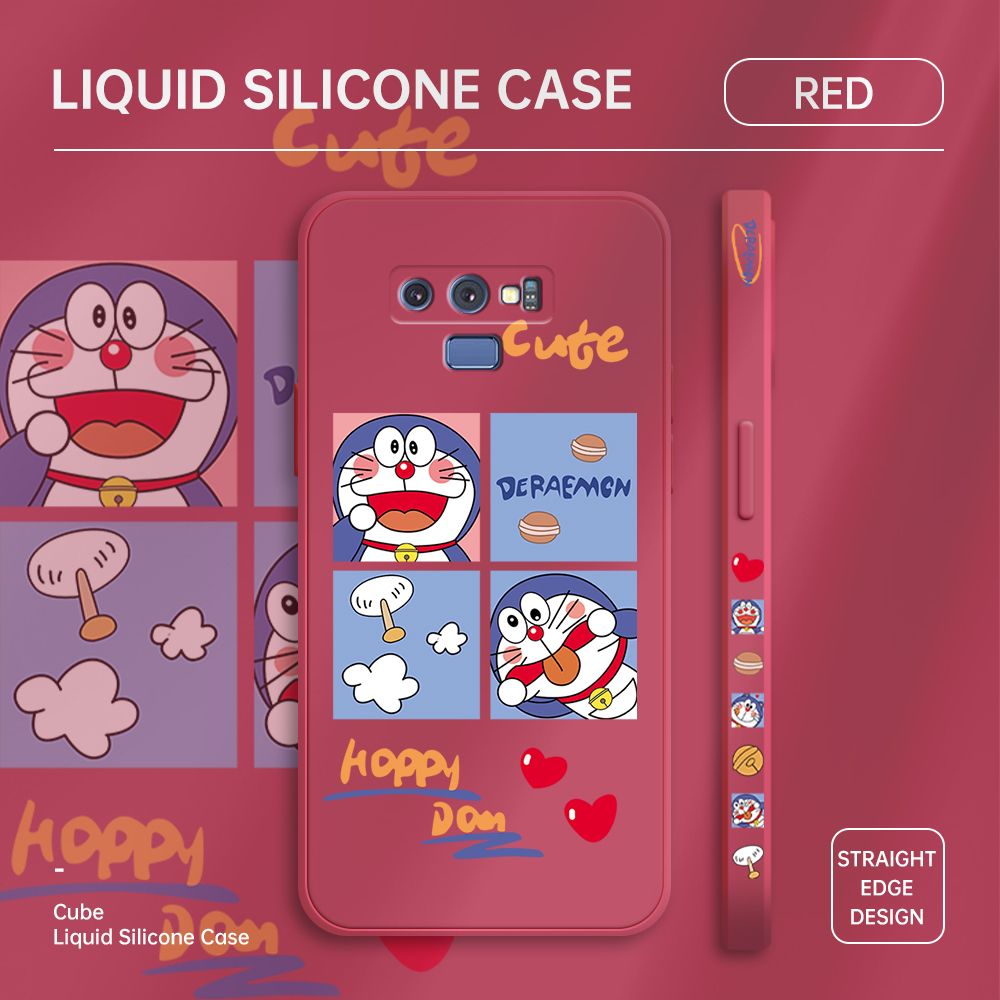 ZeroQiQi for Samsung Note 9 Case Cartoon Cat Phone Cover Soft Full Lens Protection Case Ultra Thin Soft Liquid Silicone Phone Case
