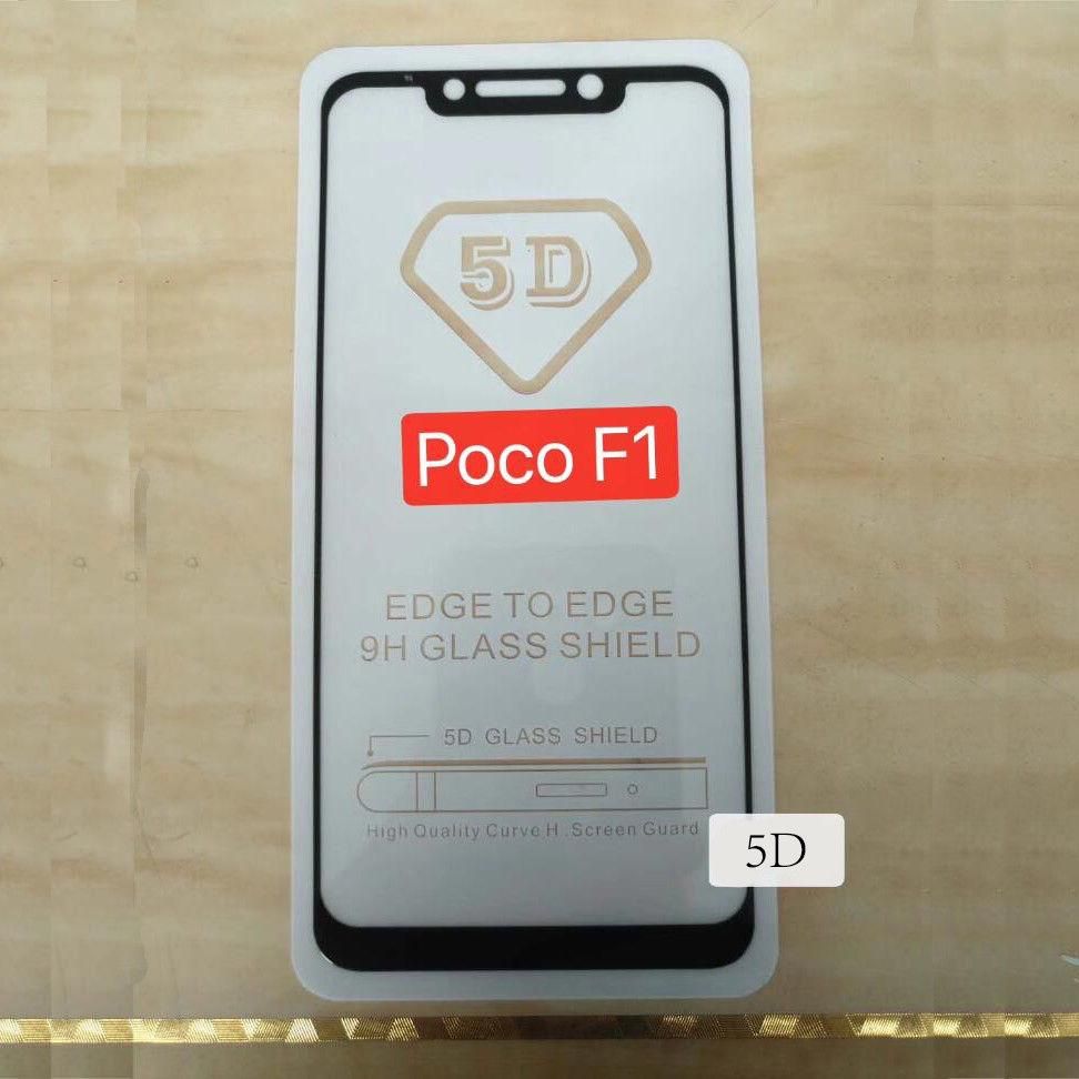 5D Tempered Glass Screen Protector for Xiaomi Poco F1 / Xiaomi Poco F1