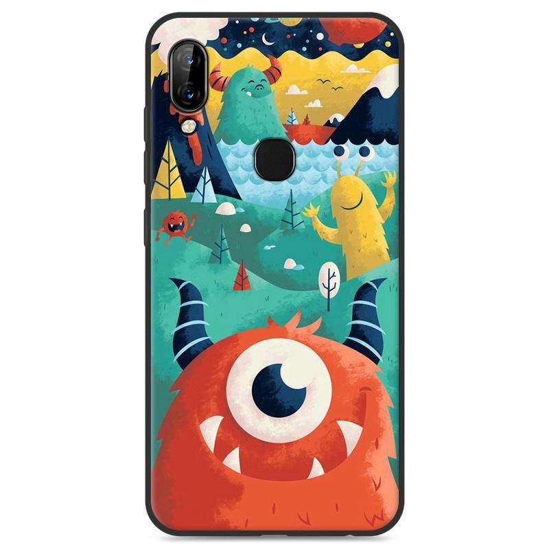 Cartoon Print Soft TPU Silicon Shockproof Case for Lenovo S5 Pro