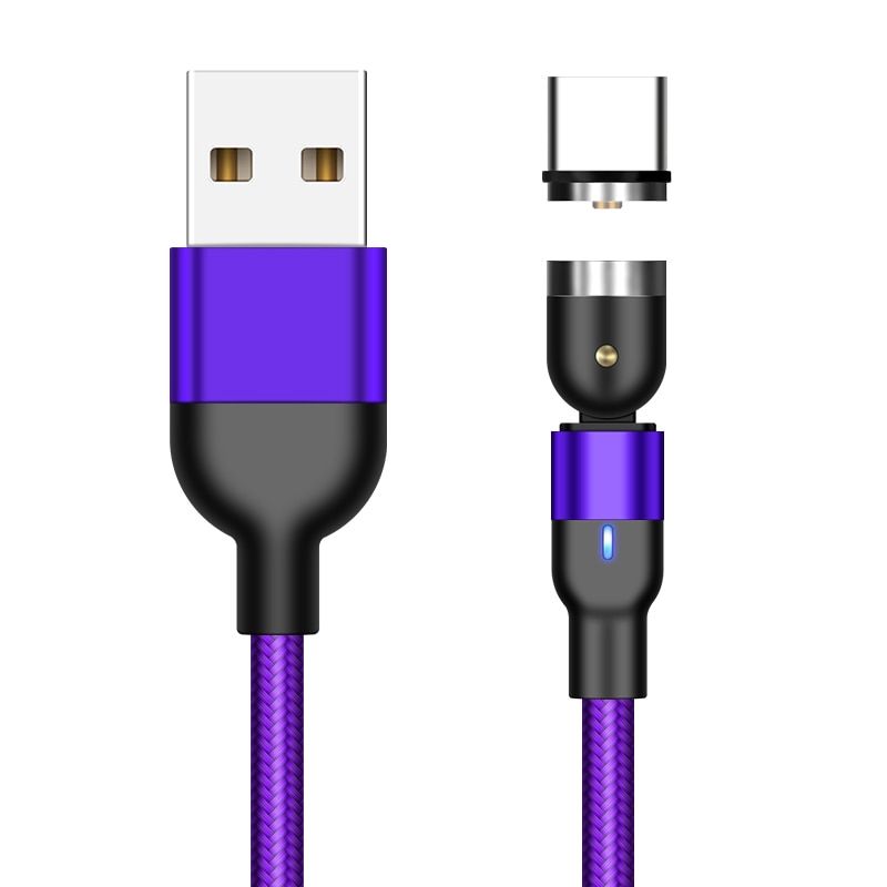 Magnetic USB Type C Cable Fast Charging USB C Cord Phone Magnet Charger For Samsung S9 Note 9 8 Huawei pocophone F1 Type-C Cable