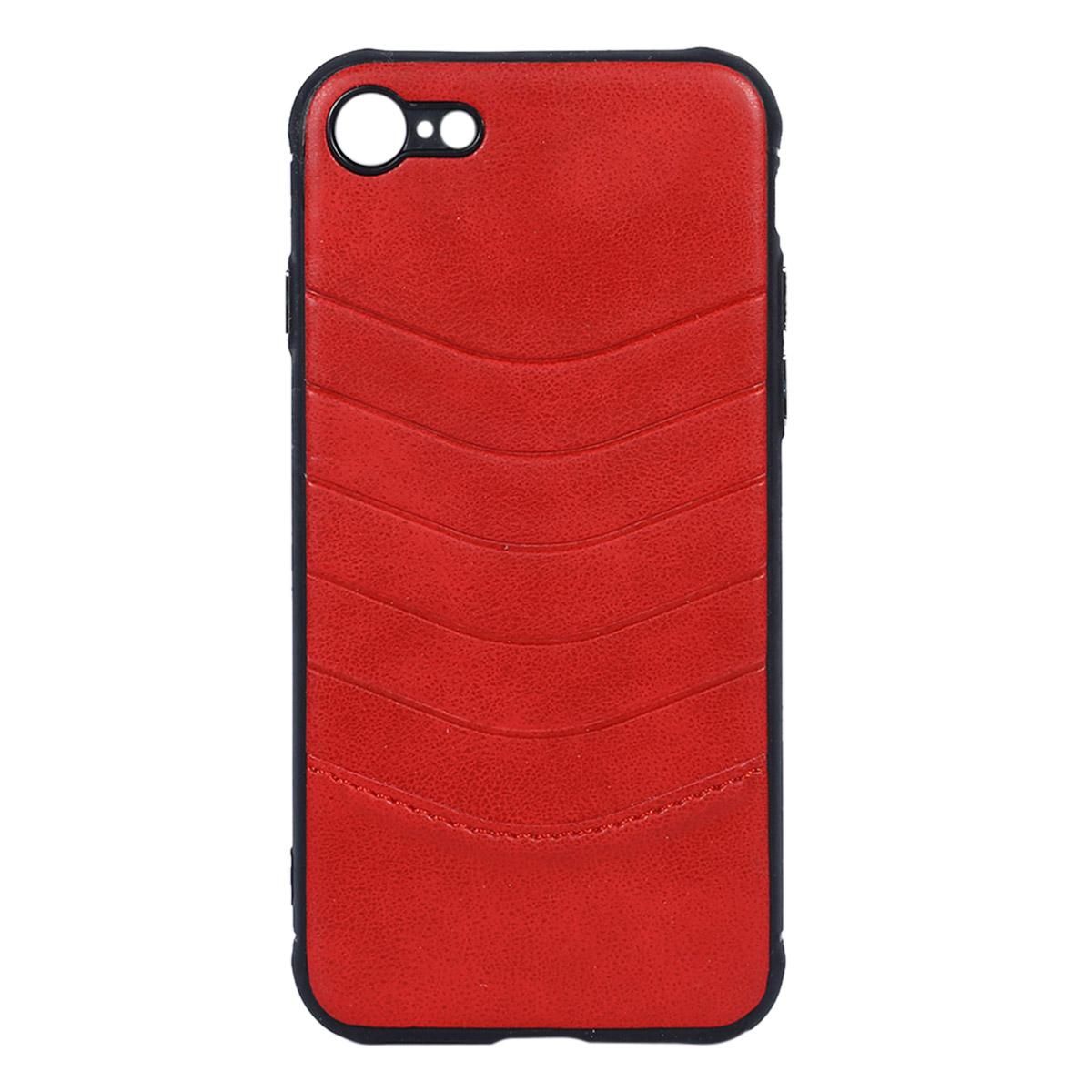 Leather Back Cover For iPhone 7G - Red