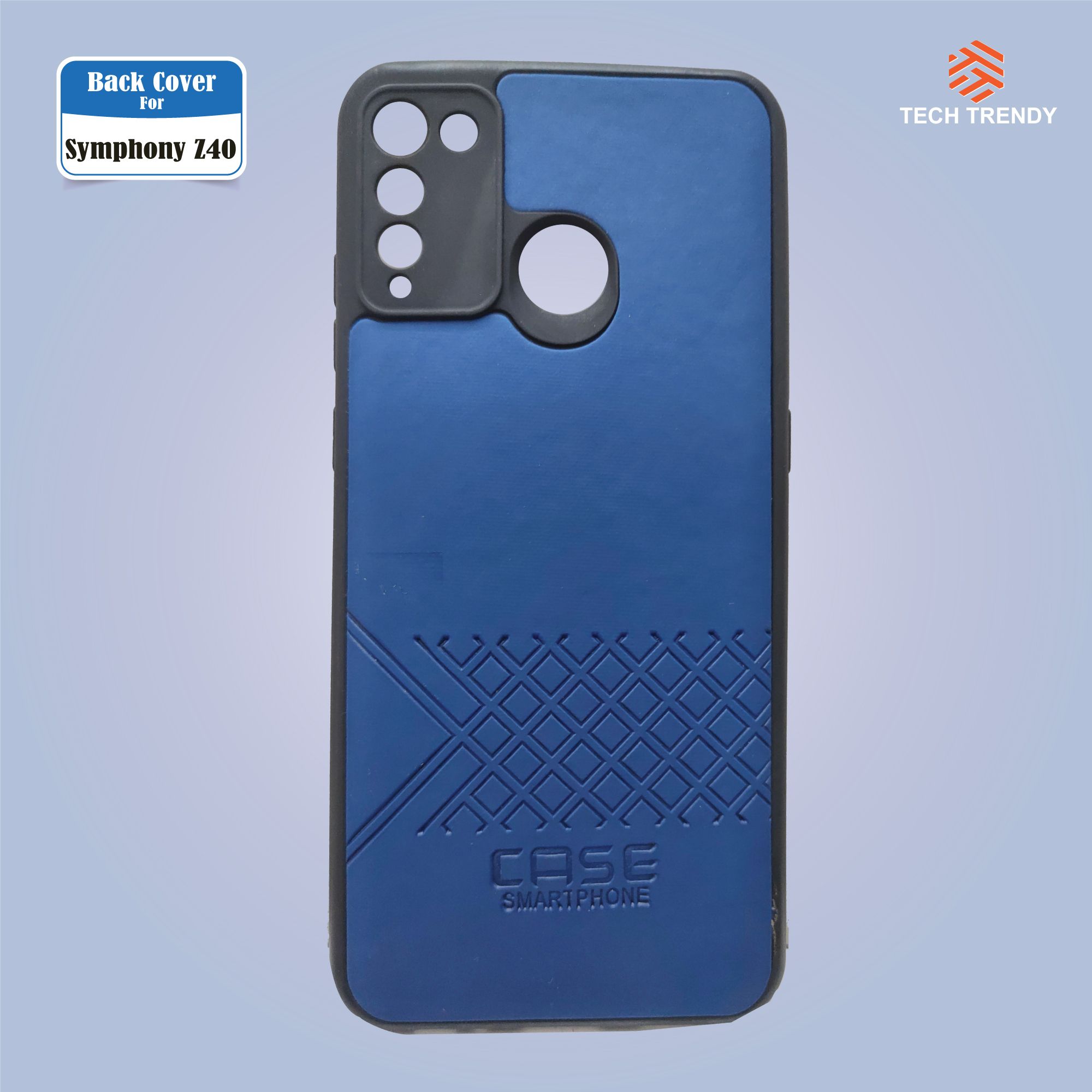 Symphony Z40 Leather Blue Back Case for Symphony Z40