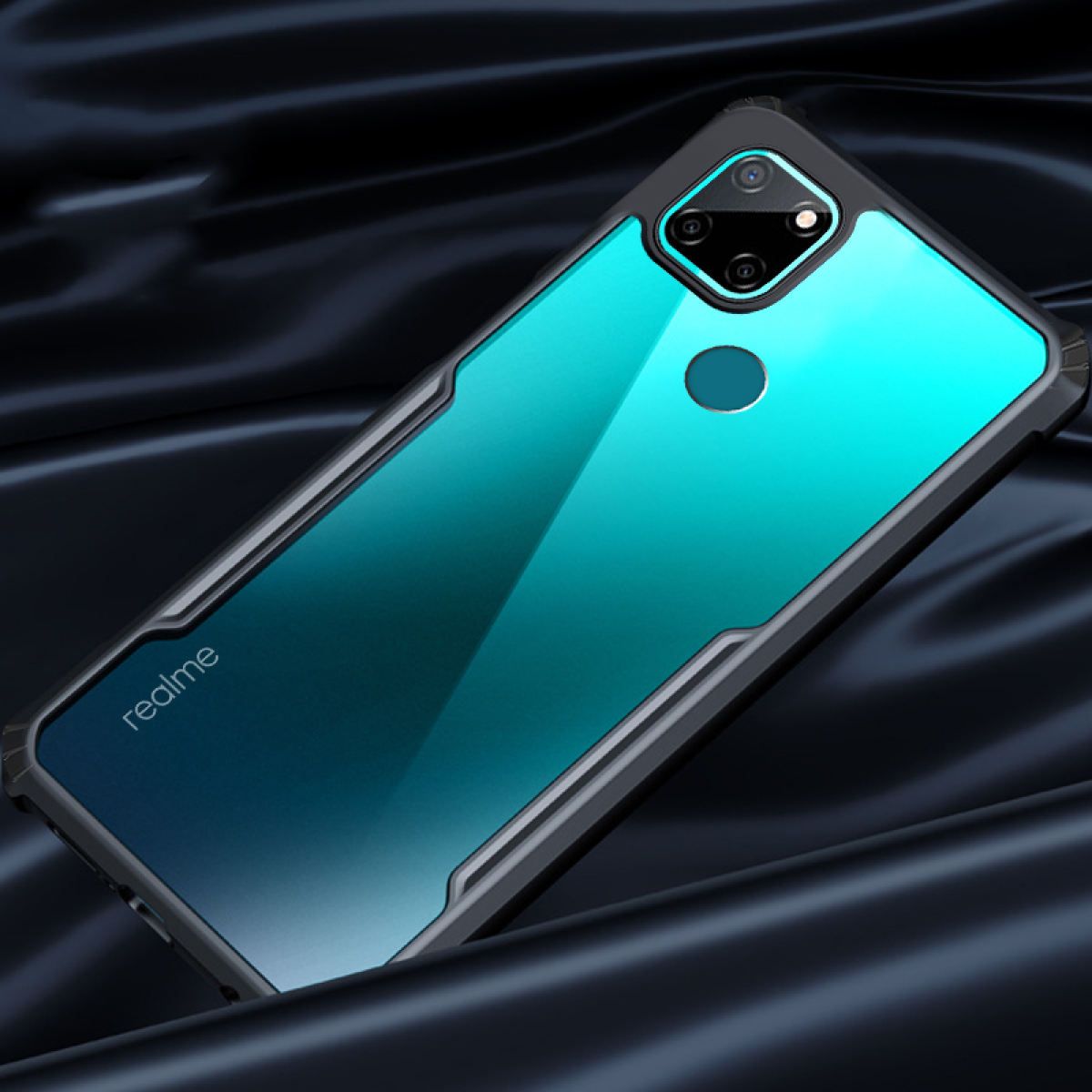 Realme c25s/ Narzo 30A / Nazo 20 / C25  / C12 Acrylic Transparent Shockproof Hard Cover Case