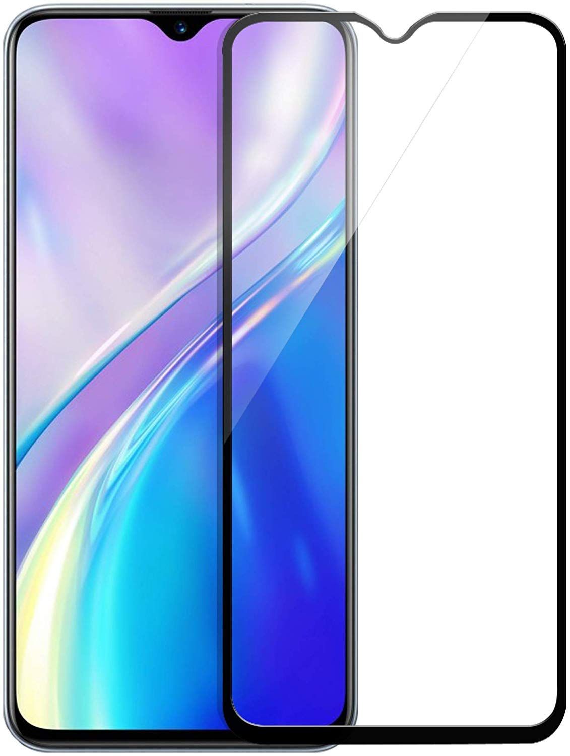 Realme X2 Tempered Glass Screen Protector 6D/9D/11D - Black