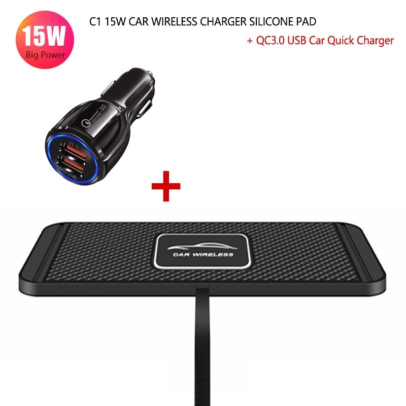15W Fast Wireless Charger For iphone 12 11 8 Plus Qi Wireless Charging Pad For Samsung S10 S20 Huawei P40 Phone Charger Stand