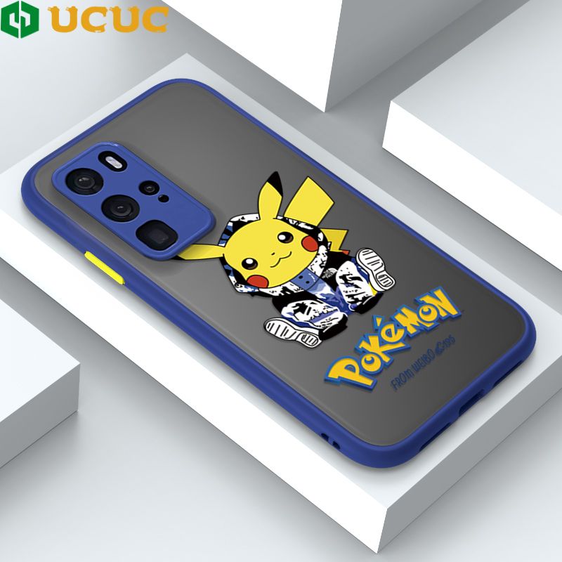 UCUC for Huawei P40 Pro Back Cover Wrapped Pikachu Frosted Transparent Hard Phone Case Thin Shockproof Full Cover Camera Protect Case