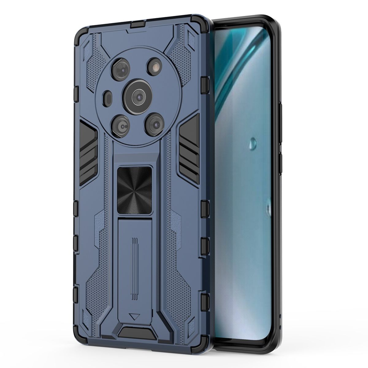 For Honor Magic3 Supersonic Design Invisible Bracket [Support Magnetic Car Mount] Protective Case Cover
